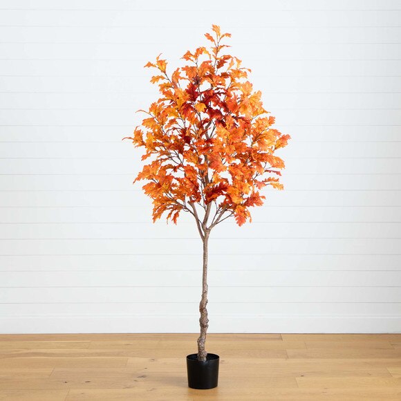 7 Autumn Oak Artificial Fall Tree - SKU #T4808 - 6