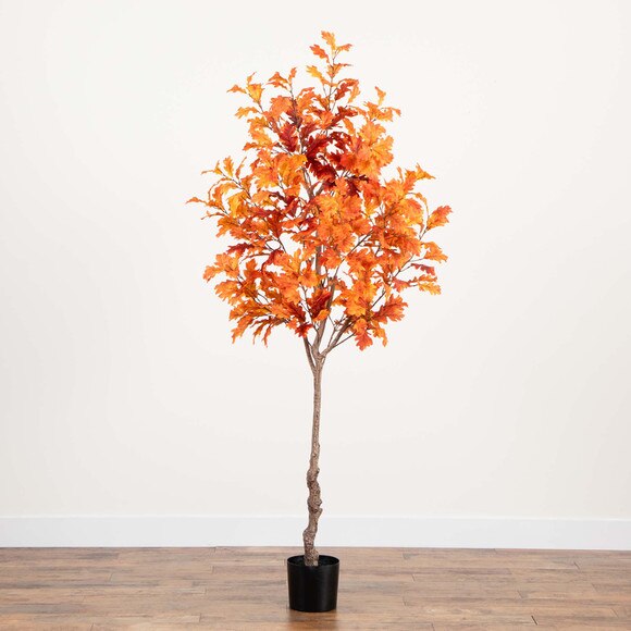 7 Autumn Oak Artificial Fall Tree - SKU #T4808 - 7