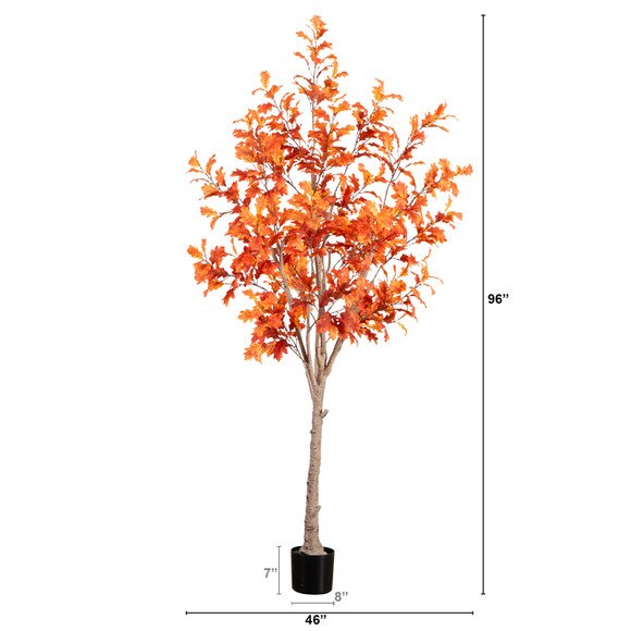 8 Autumn Oak Artificial Fall Tree - SKU #T4809 - 1