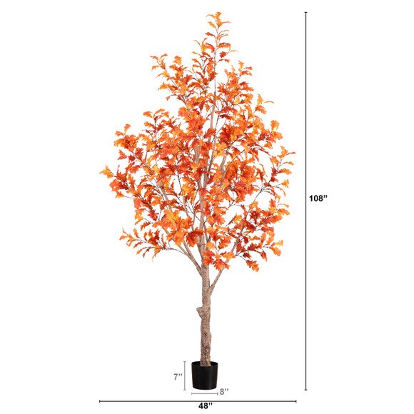 9 Autumn Oak Artificial Fall Tree - SKU #T4810 - 1