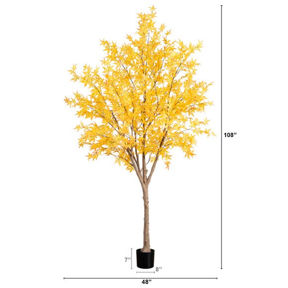 9 Autumn Maple Artificial Fall Tree - SKU #T4812 - 1