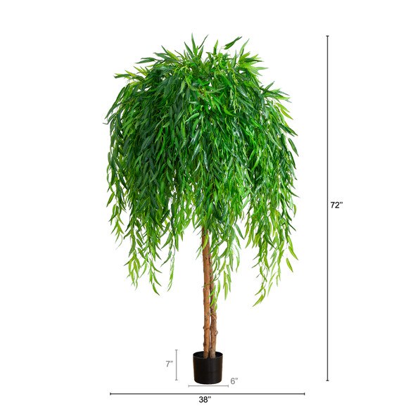 6 Willow Artificial Tree Real Touch - SKU #T4817 - 1