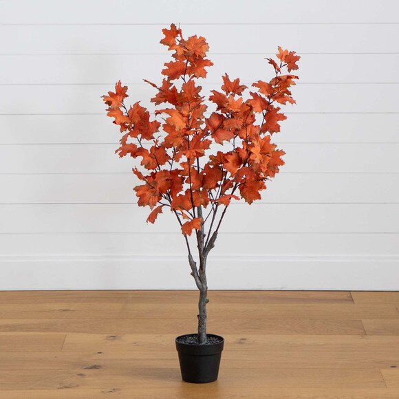 4 Autumn Smoky Maple Artificial Fall Tree - SKU #T4820 - 5