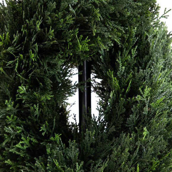 7 Double Pond Cypress Spiral Topiary UV Resistant Indoor/Outdoor - SKU #T4824 - 2
