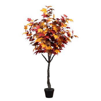 5 Artificial Fall Smoky Maple Tree - SKU #T4826