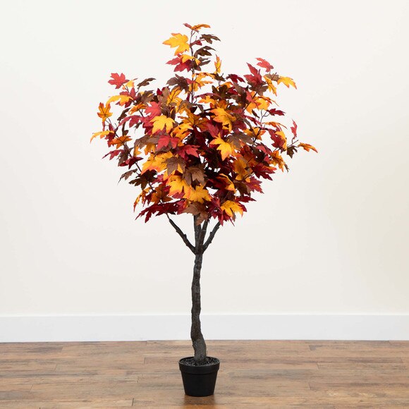 5 Artificial Fall Smoky Maple Tree - SKU #T4826 - 4