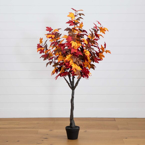 5 Artificial Fall Smoky Maple Tree - SKU #T4826 - 5