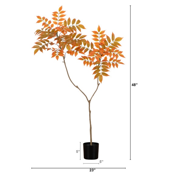 4ft. Autumn Minimalist Sumac Artificial Fall Tree - SKU #T4828 - 1