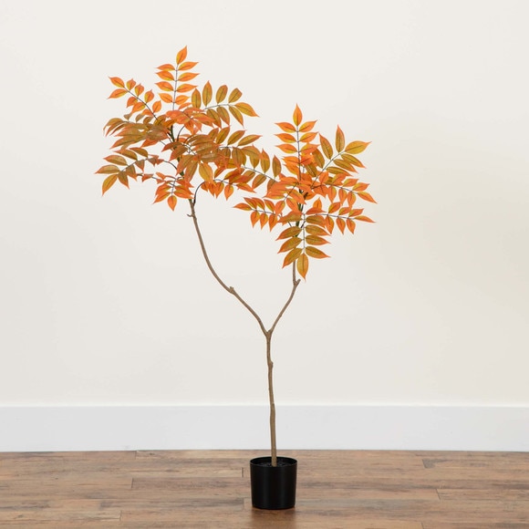 4ft. Autumn Minimalist Sumac Artificial Fall Tree - SKU #T4828 - 5