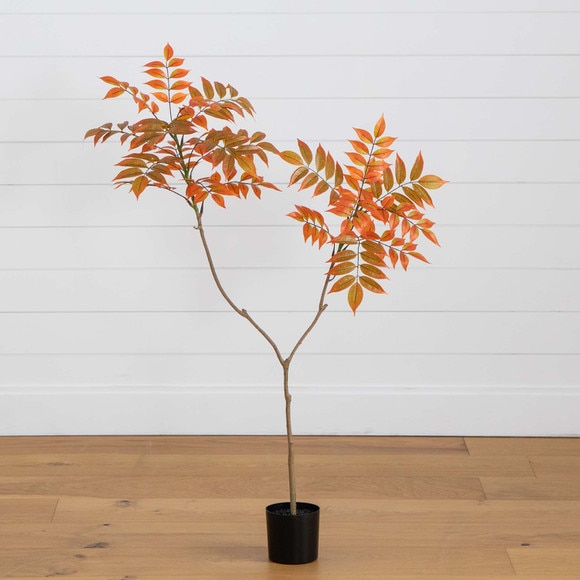 4ft. Autumn Minimalist Sumac Artificial Fall Tree - SKU #T4828 - 6