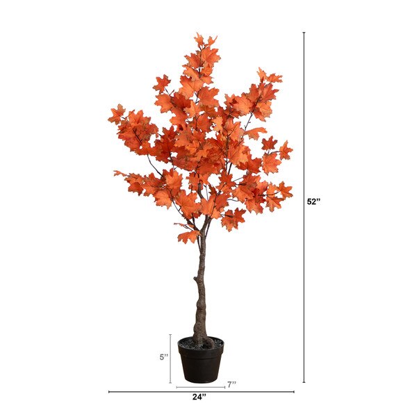 4 Autumn Rustic Maple Artificial Fall Tree - SKU #T4829 - 1
