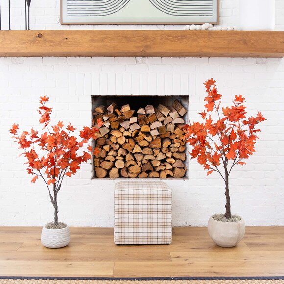 4 Autumn Rustic Maple Artificial Fall Tree - SKU #T4829 - 5