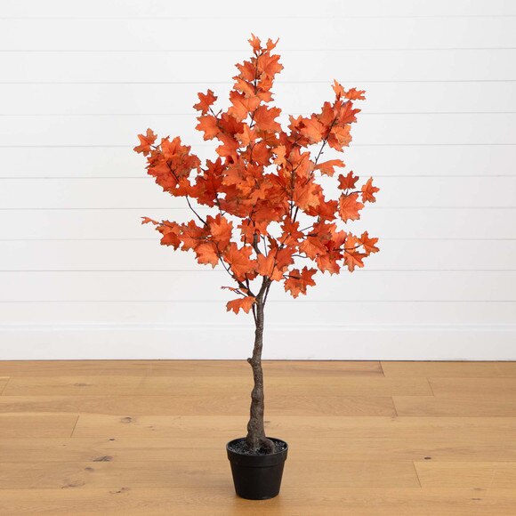 4 Autumn Rustic Maple Artificial Fall Tree - SKU #T4829 - 6