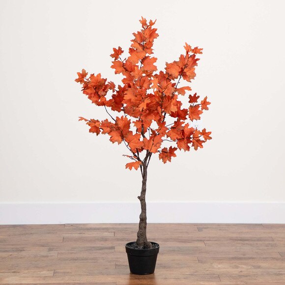 4 Autumn Rustic Maple Artificial Fall Tree - SKU #T4829 - 7