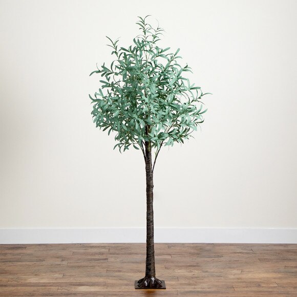 6 Lighted Artificial Olive Tree with 420 Warm White LED Lights - SKU #T4897 - 7