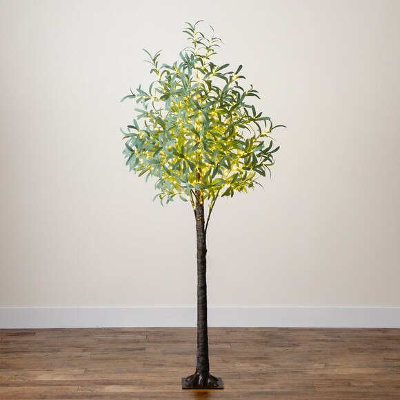 6 Lighted Artificial Olive Tree with 420 Warm White LED Lights - SKU #T4897 - 8