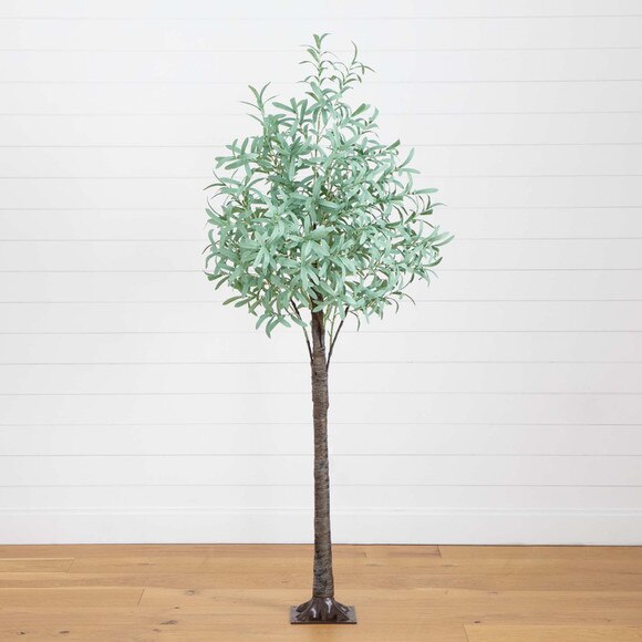 6 Lighted Artificial Olive Tree with 420 Warm White LED Lights - SKU #T4897 - 9