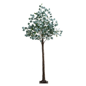 6 Lighted Artificial Eucalyptus Tree with 420 Warm White LED Lights - SKU #T4904