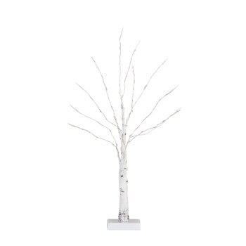 2 Pre-Lit Artificial White Birch Tree with 60 Warm White LED Lights - SKU #T4906