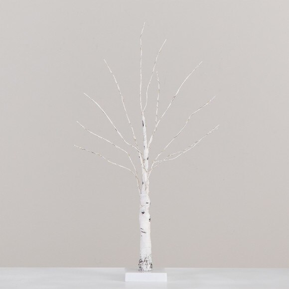 2 Pre-Lit Artificial White Birch Tree with 60 Warm White LED Lights - SKU #T4906 - 7