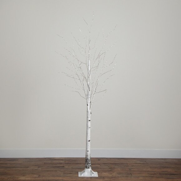 7 Pre-Lit Artificial White Birch Tree with 400 Warm White LED Lights - SKU #T4911 - 10