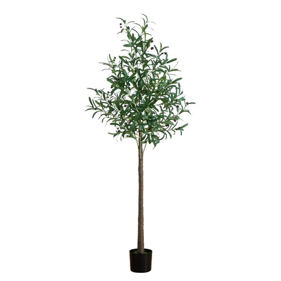 6 Lighted Artificial Olive Tree with 300 Warm White LED Lights - SKU #T4917