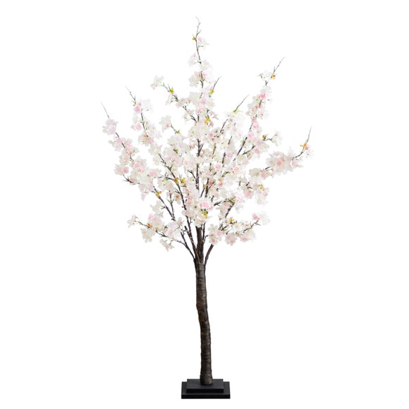 4 Lighted Artificial Cherry Blossom Tree with 210 Warm White LED Lights - SKU #T4919