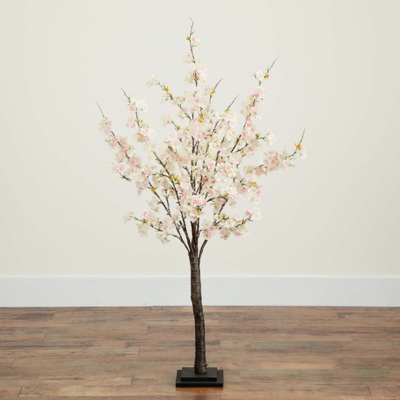 4 Lighted Artificial Cherry Blossom Tree with 210 Warm White LED Lights - SKU #T4919 - 6