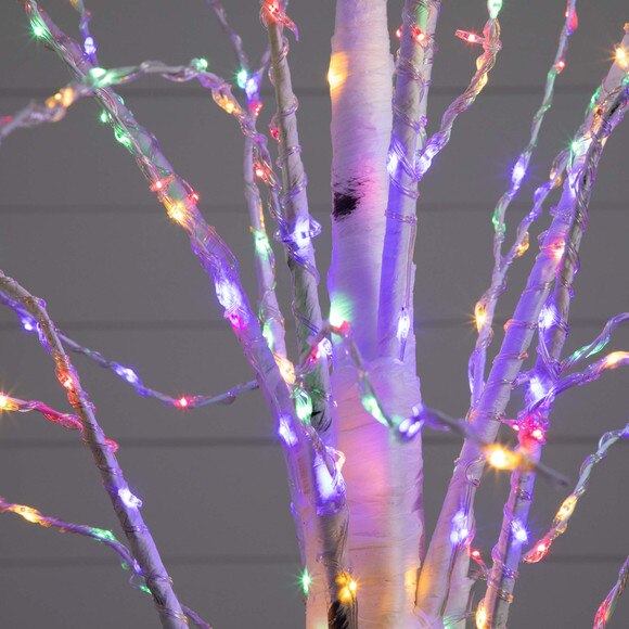 6 Pre-Lit Artificial White Birch Tree with 400 Color Changing LED Lights - SKU #T4921 - 3