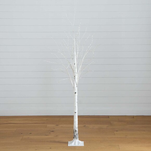 6 Pre-Lit Artificial White Birch Tree with 400 Color Changing LED Lights - SKU #T4921 - 12