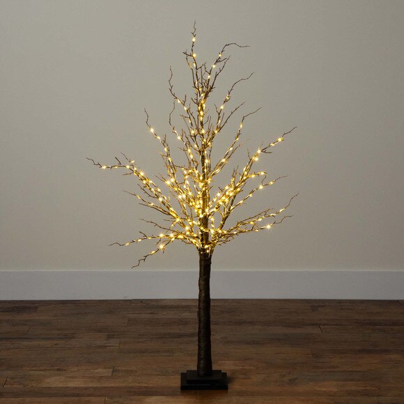 4 Pre-Lit Artificial Trig Tree with 240 Warm White LED Lights - SKU #T4927 - 10