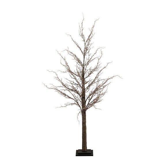 5 Pre-Lit Artificial Trig Tree with 360 Warm White LED Lights - SKU #T4928