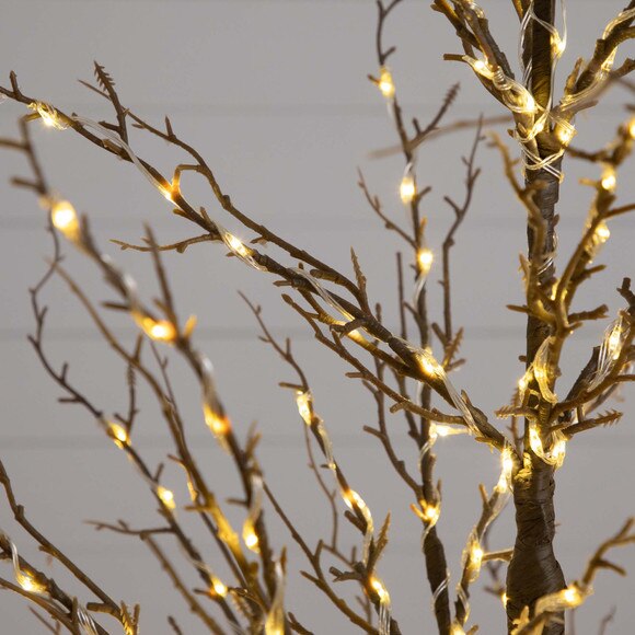 5 Pre-Lit Artificial Trig Tree with 360 Warm White LED Lights - SKU #T4928 - 3