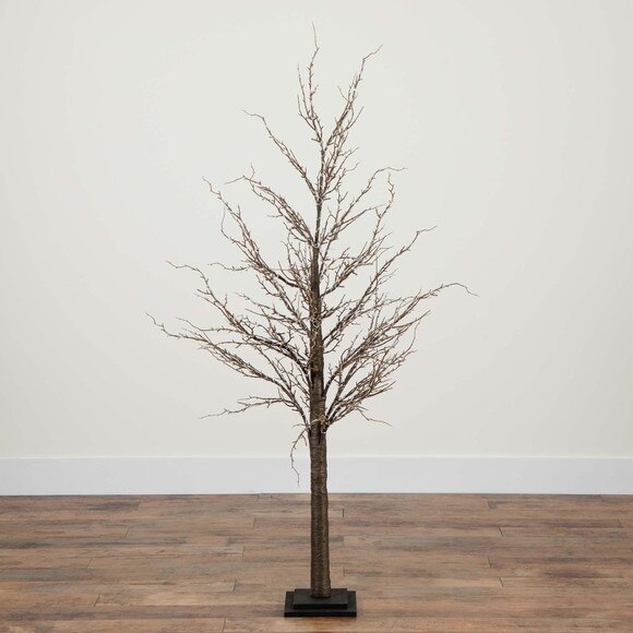 5 Pre-Lit Artificial Trig Tree with 360 Warm White LED Lights - SKU #T4928 - 9