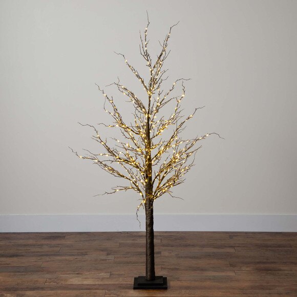 5 Pre-Lit Artificial Trig Tree with 360 Warm White LED Lights - SKU #T4928 - 10