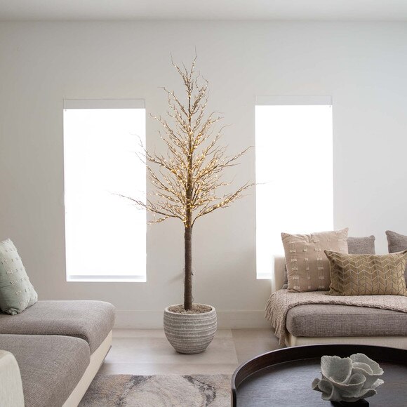6 Pre-Lit Artificial Trig Tree with 480 Warm White LED Lights - SKU #T4929 - 7