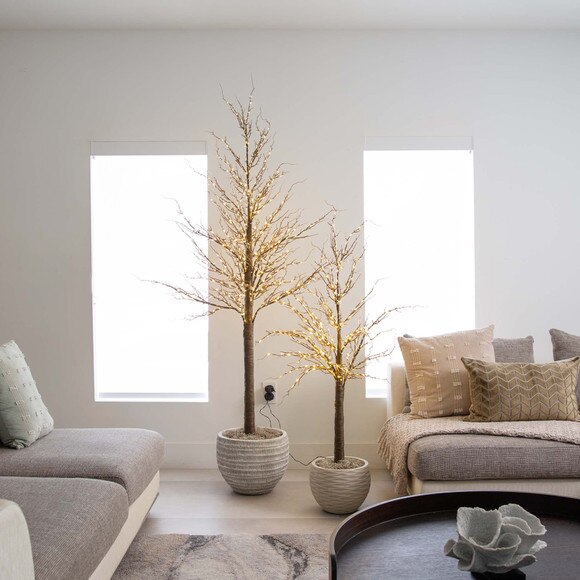 6 Pre-Lit Artificial Trig Tree with 480 Warm White LED Lights - SKU #T4929 - 9