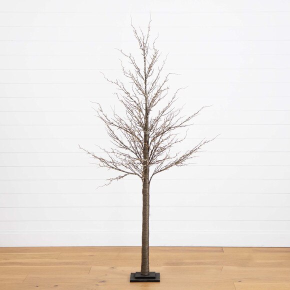 6 Pre-Lit Artificial Trig Tree with 480 Warm White LED Lights - SKU #T4929 - 12