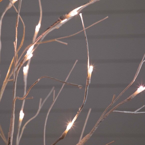 4 Pre-Lit Artificial White Birch Tree with 51 White LED Lights - SKU #T4930 - 3