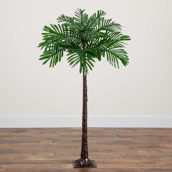 4 UV Resistant Lighted Artificial Palm Tree with 127 Warm White LED Lights Indoor/Outdoor - SKU #T4943 - 7