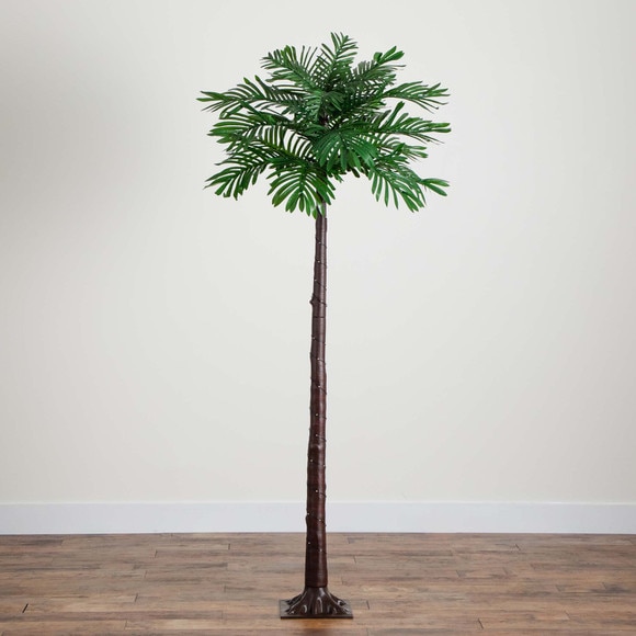 6 UV Resistant Lighted Artificial Palm Tree with 206 Warm White LED Lights Indoor/Outdoor - SKU #T4944 - 7