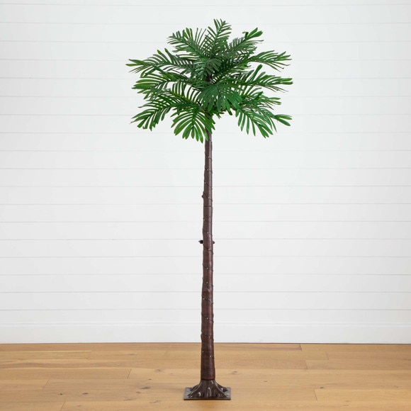 6 UV Resistant Lighted Artificial Palm Tree with 206 Warm White LED Lights Indoor/Outdoor - SKU #T4944 - 12