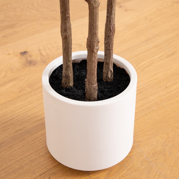 6 Artificial Minimalist Olive Tree in White Decorative Planter - SKU #T4965 - 11