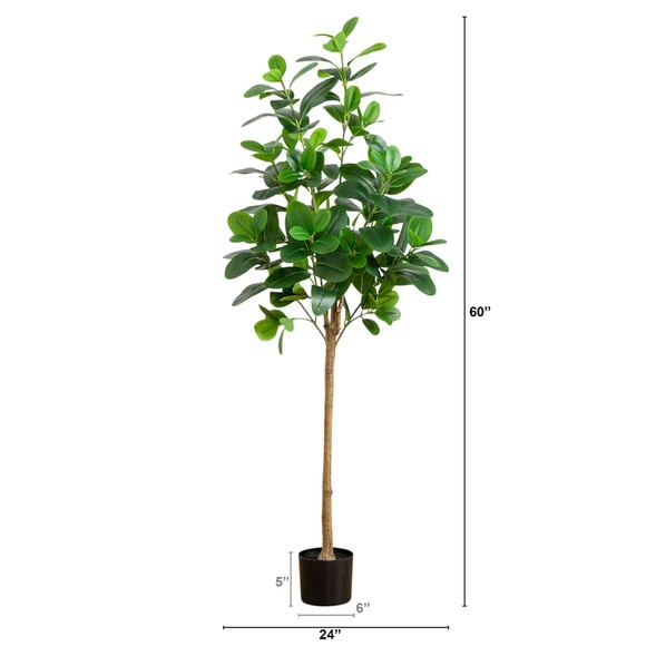 5 Artificial Audrey Ficus Tree - SKU #T4986 - 1