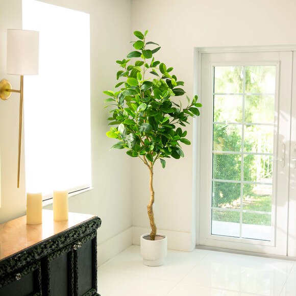 7 Artificial Audrey Ficus Tree - SKU #T4988 - 5
