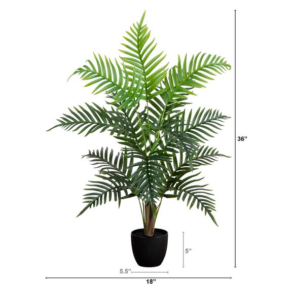 3 Artificial Areca Palm Tree - SKU #T4989 - 1