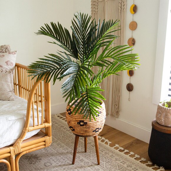 3 Artificial Golden Cane Palm Tree - SKU #T5005 - 5