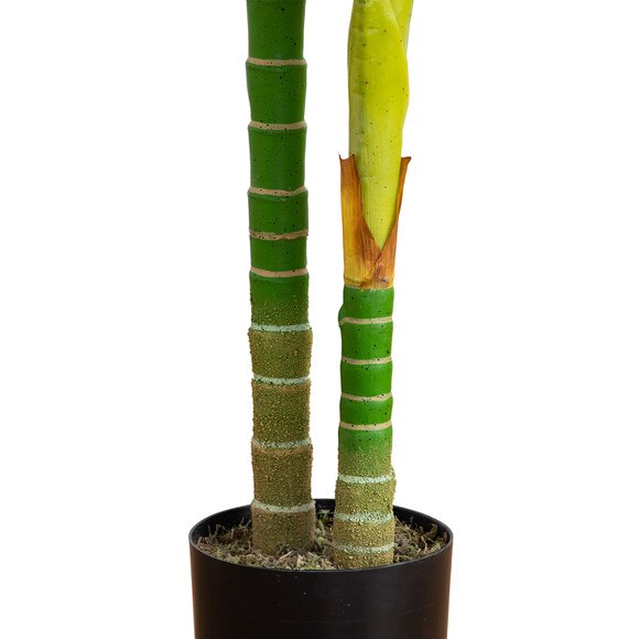 6 Artificial Double Stalk Golden Cane Palm Tree - SKU #T5006 - 5