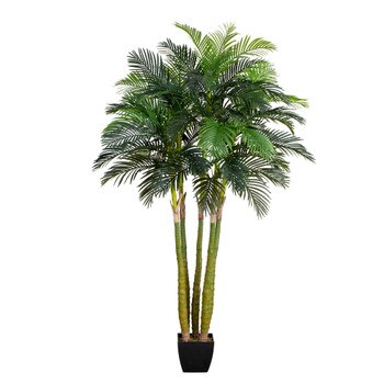 9.5 Giant Five Stalk Artificial Areca Palm Tree - SKU #T5011