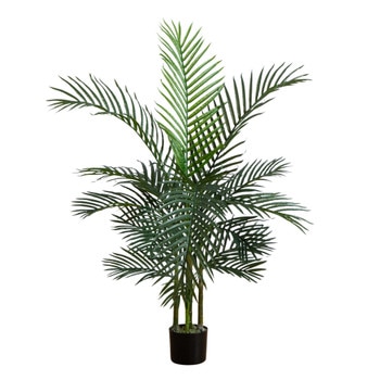 4 UV Resistant Artificial Areca Palm Tree Indoor/Outdoor - SKU #T5016